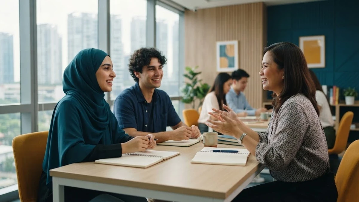 طلاب عرب يدرسون اللغة الإنجليزية داخل معهد حديث ومتطور في منطقة حيوية وآمنة بالعاصمة مانيلا