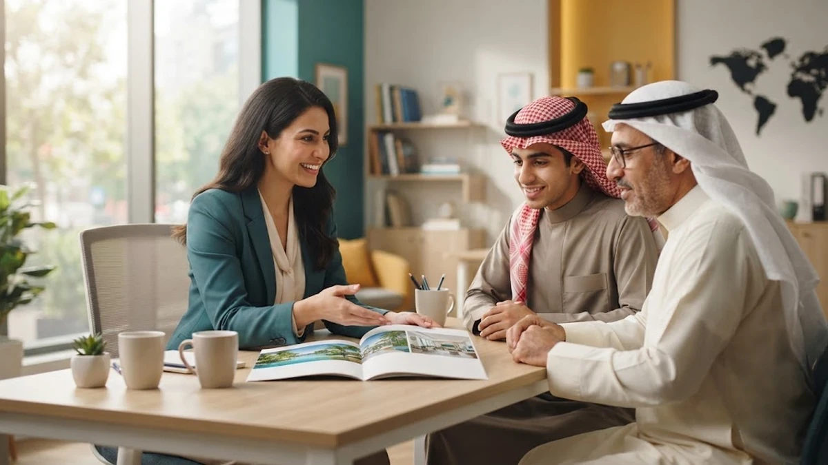 مستشار تعليمي يشرح لطالب سعودي ووالده خيارات دراسة اللغة الإنجليزية في الفلبين بمصداقية وأمان